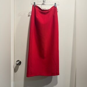 Chic Red Pencil Skirt for Women
